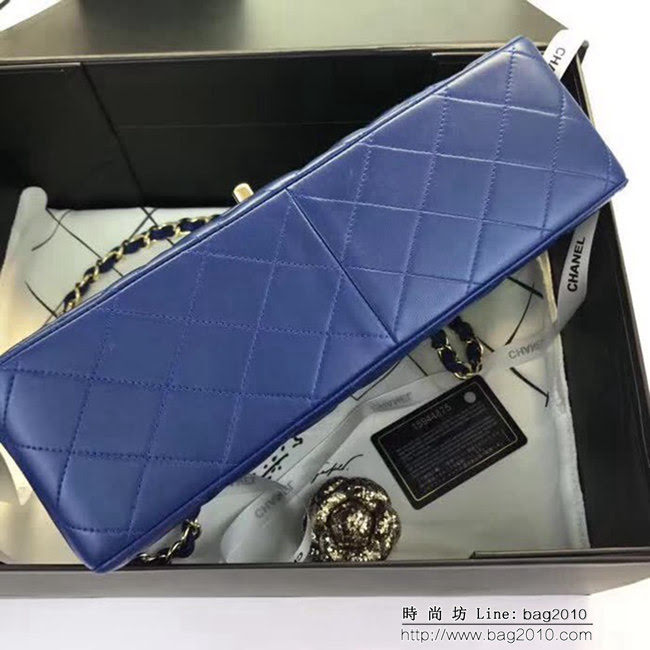 香奈兒CHANEL 升級版A1113全新經典小羊皮金銀鏈條單肩斜挎包 DSC1754